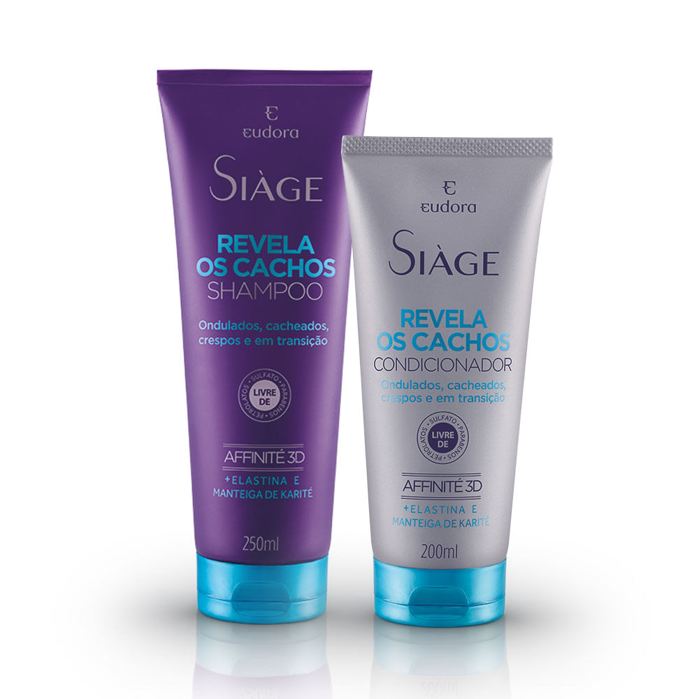 Kit Siàge Revela os Cachos: Shampoo + Condicionador Menor preço em Kit Siàge Revela os Cachos: Shampoo + Condicionador