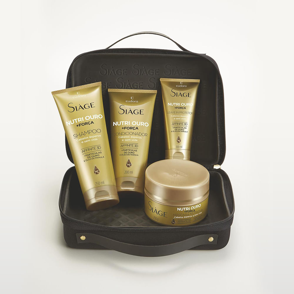 Kit Siàge Nutri Ouro + Frasqueira